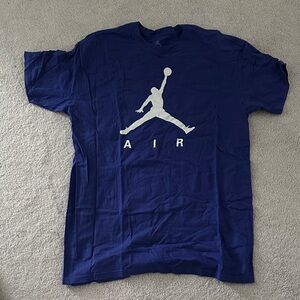 Jordan Blue and White Short Sleeve Tee